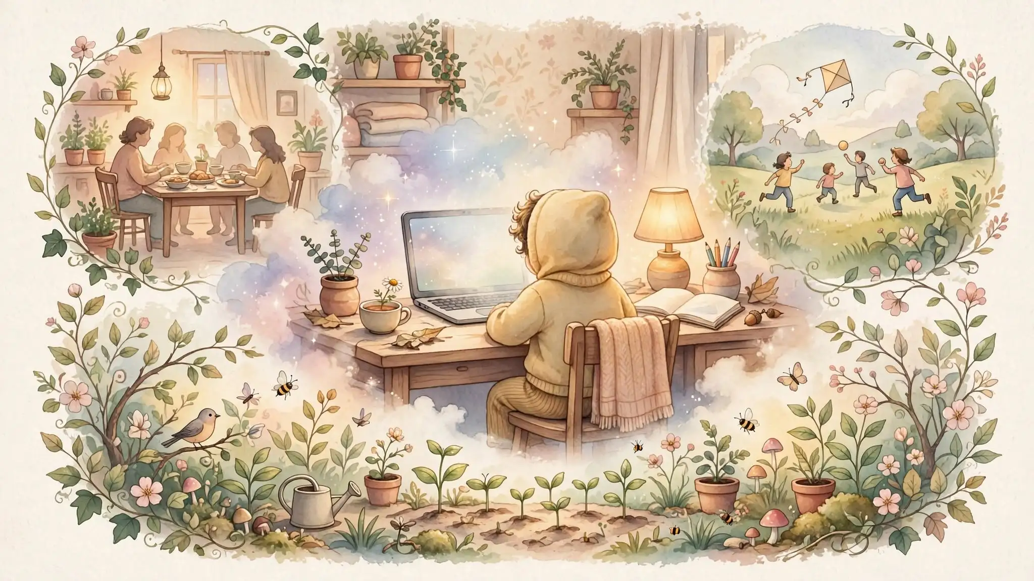 child with computer